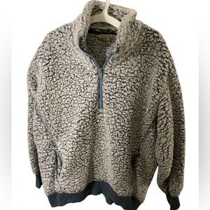 Express One Eleven Women's Blue 1/4 Zip Sherpa
Fleece Pullover